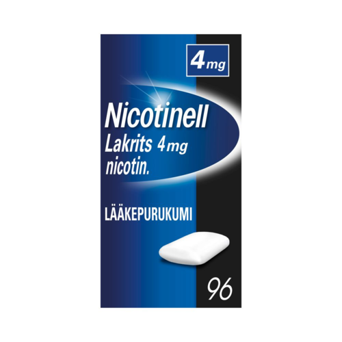 NICOTINELL LAKRITS lääkepurukumi 4 mg 96 fol