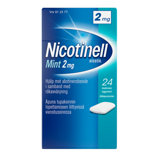 NICOTINELL MINT lääkepurukumi 2 mg 24 fol