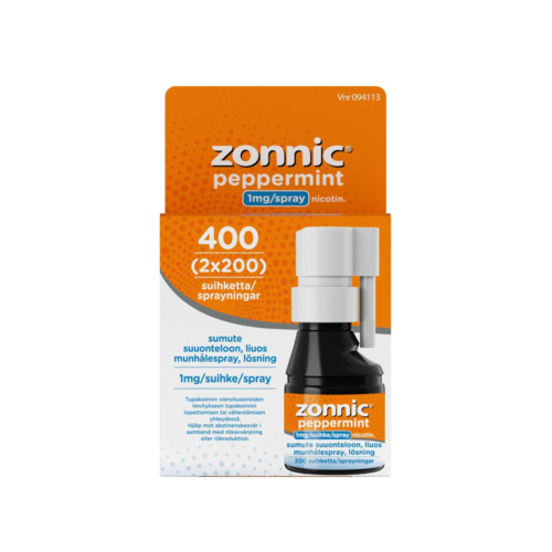 ZONNIC PEPPERMINT sumute suuonteloon, liuos 1 mg/suihke 2x15 ml 2 x 200 annosta