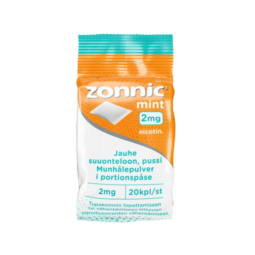 ZONNIC MINT pussi suuonteloon 2 mg 20 kpl