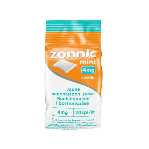 ZONNIC MINT pussi suuonteloon 4 mg 20 kpl