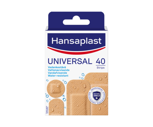 Hansaplast Universal laastari ME10 (45907) (lajitelma, 4 kokoa) 40 kpl