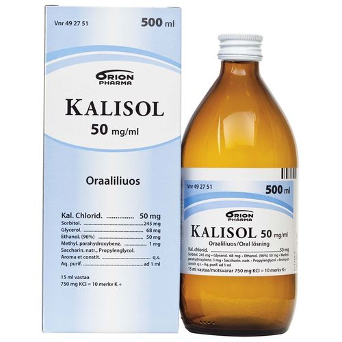 KALISOL oraaliliuos 50 mg/ml 500 ml