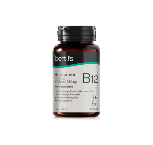 bertils B12-vitamiini + Folaatti 100 tabl