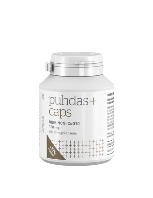 Puhdas+ Caps Ubikinoni 100 mg X60+15 kaps