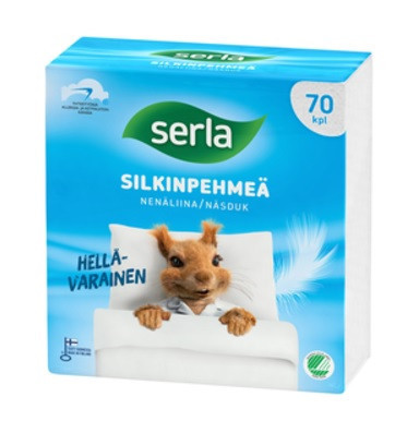 Serla Silkinpehmeä nenäliina 70 kpl 1 pakkaus