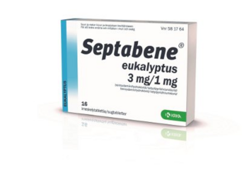 SEPTABENE EUKALYPTUS imeskelytabletti 3/1 mg 16 fol