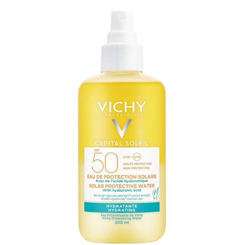VICHY CAPITAL SOLEIL SOLAR PROTECTIVE WATER SPF50  200 ML HYDRATING