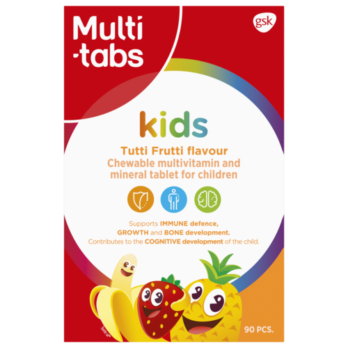 Multi-tabs Kids Tutti Frutti Monivitamiini 90 purutabl