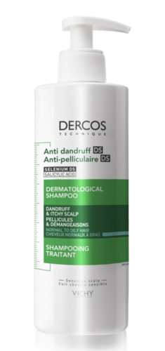 Vichy Dercos Shampoo Anti-Dandruff rasvoittuvat hiukset 390 ml