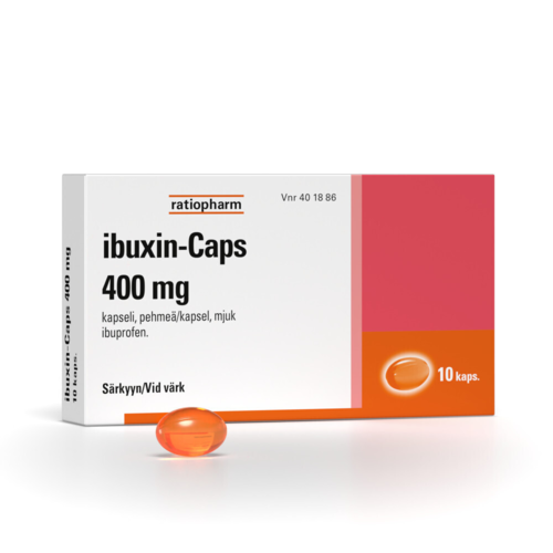 IBUXIN-CAPS kapseli, pehmeä 400 mg 10 fol